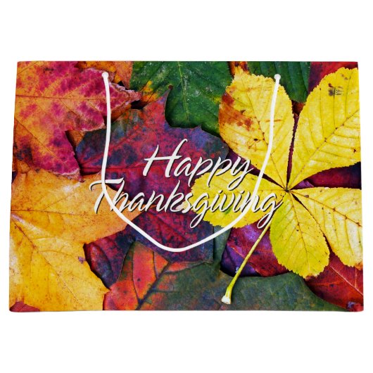 Herfst Leaves 5 Large Cadeautasje (Voorkant)