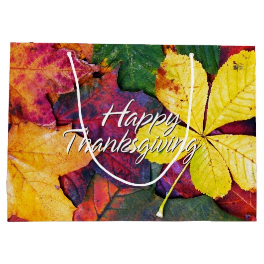 Herfst Leaves 5 Large Cadeautasje (Achterkant)