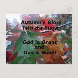 Herfst Leaves met gedicht Briefkaart