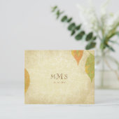  herfst Leaves Wedding RSVP Kaartje (Staand voorkant)