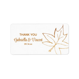 Herfst leble lef bruiloft etiket