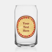 herfst leder hart oud papier blikvorm glas (Achterkant)