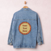 herfst leder hart oud papier denim jacket (Hangar)