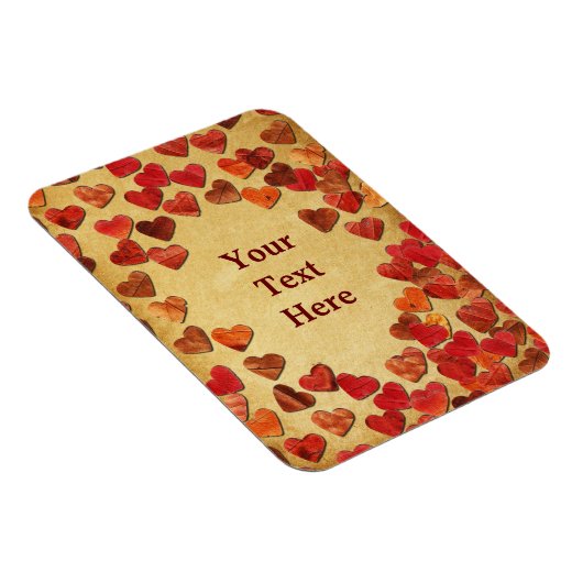 herfst leder hart oud papier magneet (Rechterzijde)
