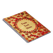 herfst leder hart oud papier notitieboek (Rechterzijde)