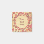 herfst leder hart oud papier post-it® notes (Voorkant)