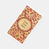 herfst leder hart oud papier servet (Hoek)