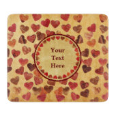 herfst leder hart oud papier snijplank (Voorkant)