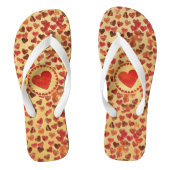 herfst leder hart oud papier teenslippers (Voetbed)