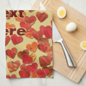 herfst leder hart oud papier theedoek (Quarter Fold)