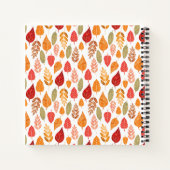 Herfst leder Patroon Ontvangt Notitieboek (Achterkant)