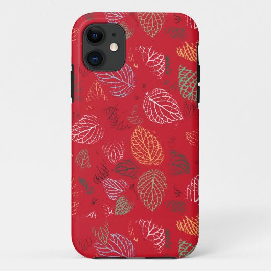 Herfst, lederen patroon Case-Mate iPhone case (Achterkant)
