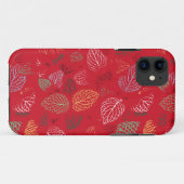Herfst, lederen patroon Case-Mate iPhone case (Achterkant (horizontaal))