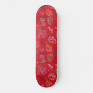 Herfst, lederen patroon persoonlijk skateboard