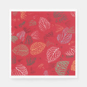 Herfst, lederen patroon servet (Voorkant)