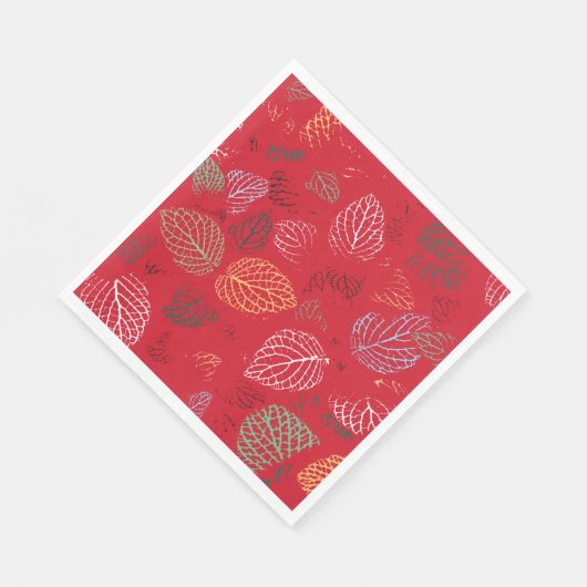 Herfst, lederen patroon servet (Hoek)