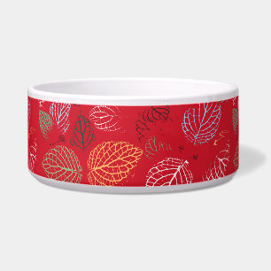 Herfst, lederen patroon voerbakje