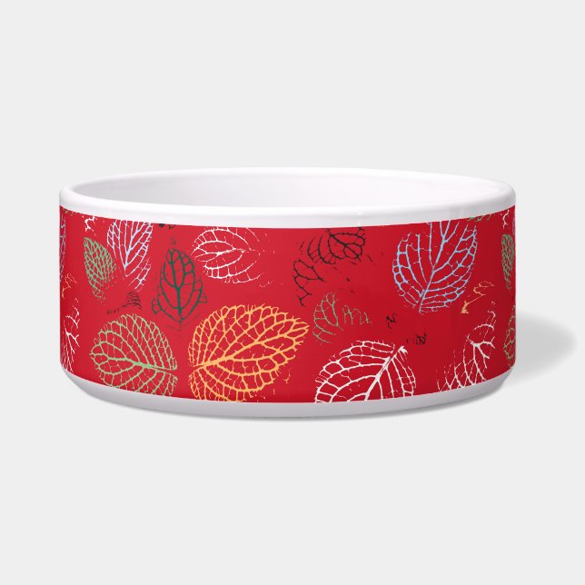 Herfst, lederen patroon voerbakje (Voorkant)