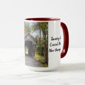 Herfst leerlooierij heuvel overdekte brug NH Mok (Voorkant rechts)