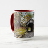 Herfst leerlooierij heuvel overdekte brug NH Mok (Voorkant links)