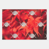 Herfst leest driedubbel papier voor het verpakken  inpakpapier vel (Voorkant 2)