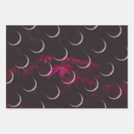 Herfst leest driedubbel papier voor het verpakken  inpakpapier vel