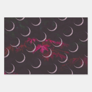 Herfst leest driedubbel papier voor het verpakken  inpakpapier vel