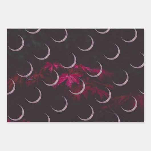 Herfst leest driedubbel papier voor het verpakken  inpakpapier vel (Voorkant)