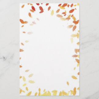 Herfst leest grenspost briefpapier
