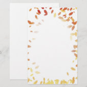 Herfst leest grenspost briefpapier (Voorkant / Achterkant)