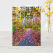 Herfst lege kaart (Gele Bloem)