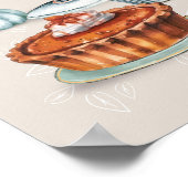 Herfst lekkernijen, een gezellige thee tijd deel 1 poster (Hoek)