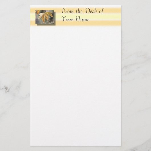 Herfst lekt - van het bureau van ...  Briefpapier (Voorkant)