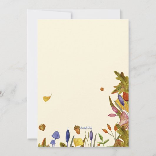 Herfst Levendigheid Kaart (Achterkant)