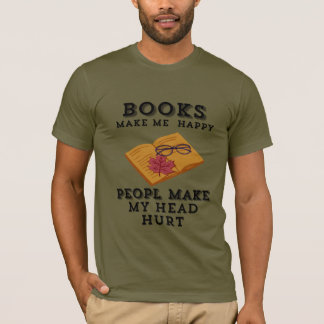 Herfst lezen Retreat Boeken Maak me blij T-shirt