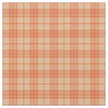Herfst Licht Oranje Tartan Patroon Fabric