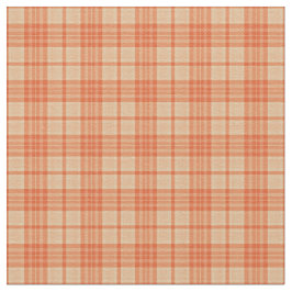 Herfst Licht Oranje Tartan Patroon Fabric Stof