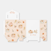 Herfst lief klein pompoen 1e verjaardagsfeestje bedankdoosjes (Uitgevouwen)