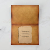 Herfst Liefde Aanpasbare Binnenkant Wenskaart Bedankkaart (Binnen)