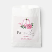Herfst Liefde Blush Roze Pompoen Rustiek Vrijgezel Bedankzakje (Voorkant)