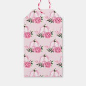 Herfst Liefde Blush Roze Pompoen Rustiek Vrijgezel Cadeaulabel (Achterkant)