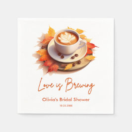 Herfst Liefde Bruist Bruids Bruiloft  Servet