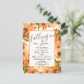 Herfst Liefde Groene Baby Shower Rustiek Briefkaart (Staand voorkant)