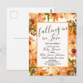 Herfst Liefde Groene Baby Shower Rustiek Briefkaart (Voorkant / Achterkant)