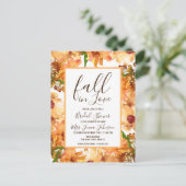 Herfst Liefde Groene Bruiloft Bruiloftsfeest Rusti Briefkaart (Staand voorkant)