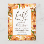 Herfst Liefde Groene Bruiloft Rustiek Briefkaart (Voorkant)