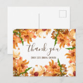 Herfst Liefde Groene Bruiloft Thank You Briefkaart (Voorkant / Achterkant)