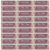 Herfst Liefde Herfst Foliage Gast Adresetiketten Sticker (Voorkant)