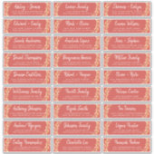 Herfst Liefde Herfst Foliage Gast Adresetiketten Sticker (Voorkant)