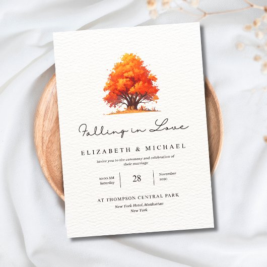 Herfst Liefde Huwelijk Elegant Herfst Huwelijk